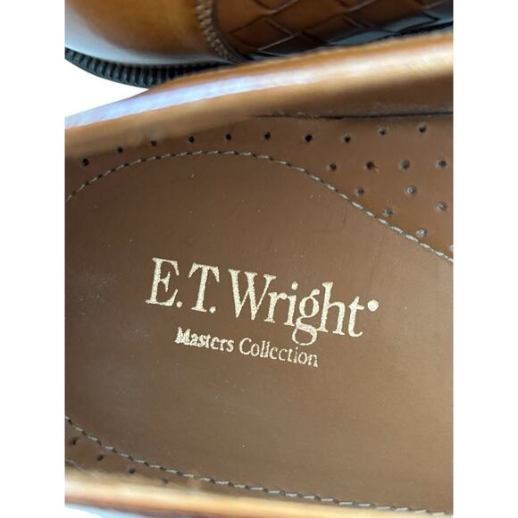 ET Wright Masters Collection Caramel Kiltie Derby Weave Shoes Size 13 AA - Picture 7 of 11